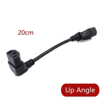 Cavo di prolunga angolare convertitore angolare IEC60320 C13 C13 a C14 Cavi di alimentazione angolare PDU Cavo di alimentazione CA maschio-femmina 10A 250V