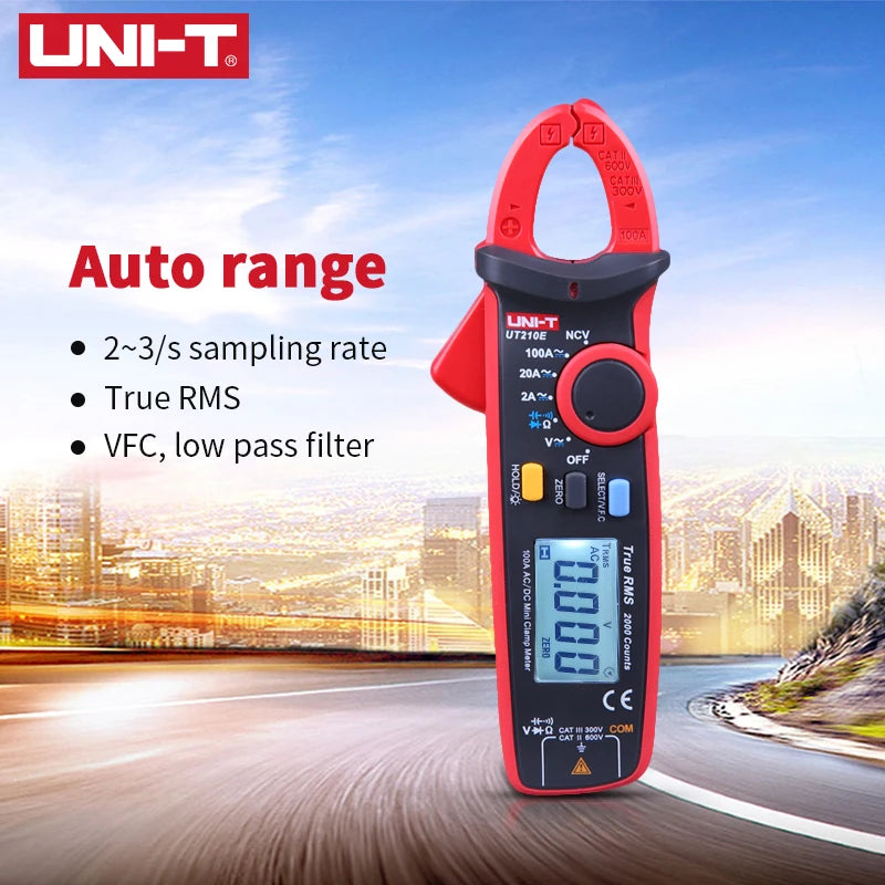 Pinza Amperometrica Digitale UT210E UT210D UT210C Vero Rms Con Misura Corrente CA 2A 20A 100A