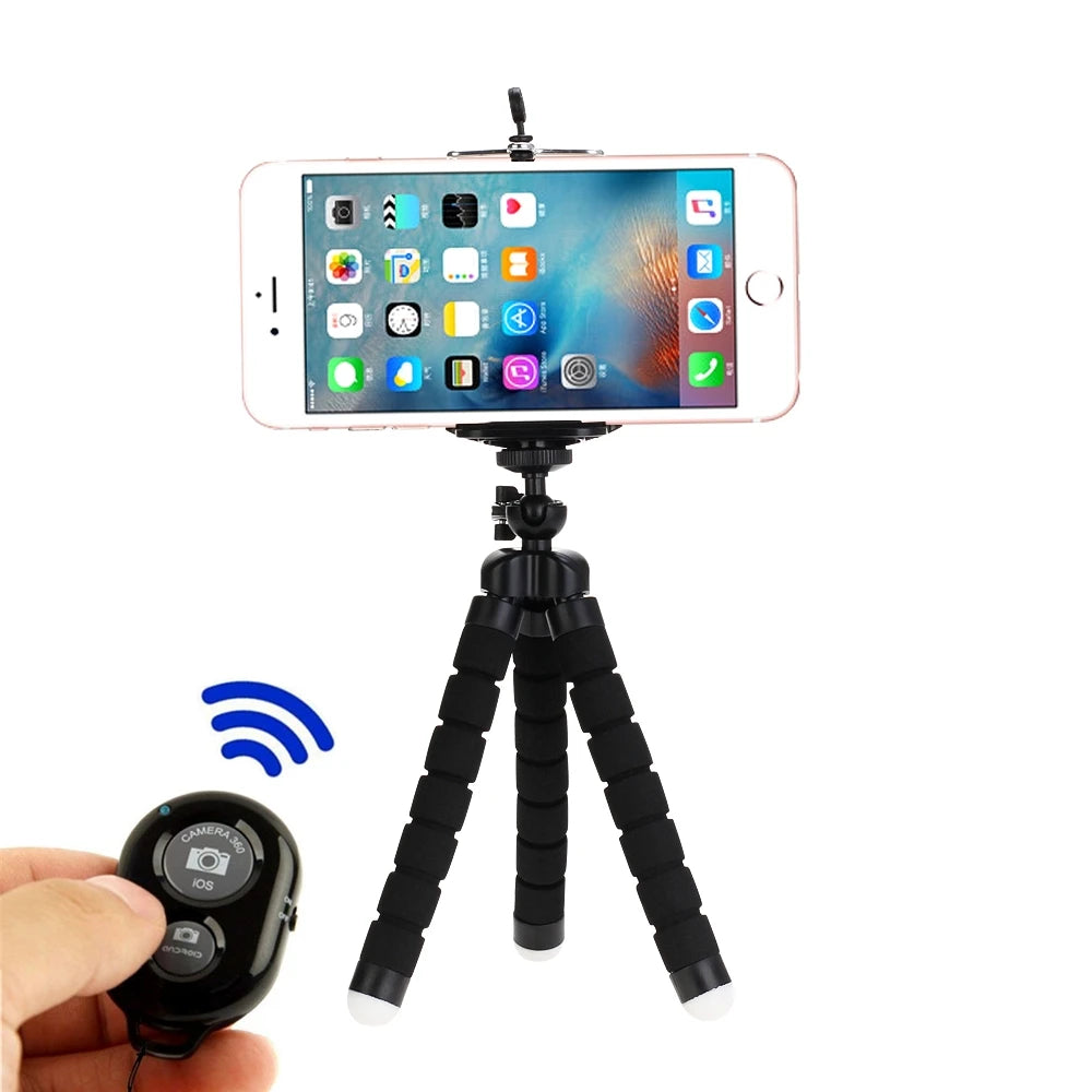 Treppiedi Treppiede per telefono Supporto per fotocamera mobile Clip Smartphone Monopiede Tripe Stand Octopus Mini Treppiede Stativ per telefono