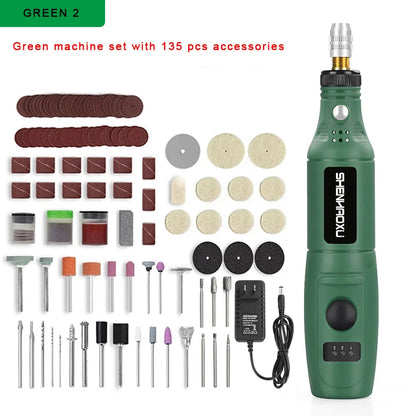 Mini Trapano Penna 100-240V Per Incisione Elettrico Regolabile Strumenti Dremel Compatibili