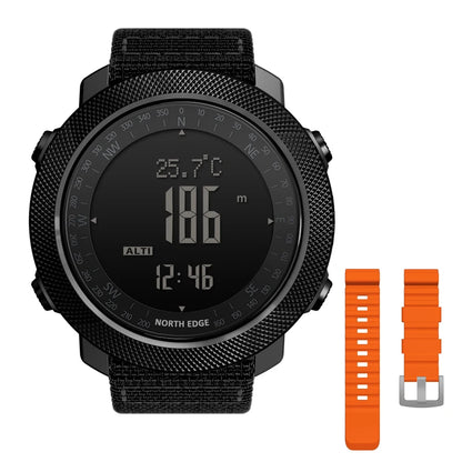 NORTH EDGE Sport da uomo Orologio digitale Ore Corsa Nuoto Esercito militare Orologi Altimetro Barometro Bussola impermeabile 50 m