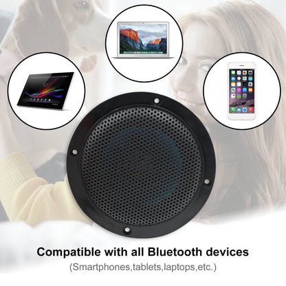 STUDIOFINIX 2PCS 4" Altoparlanti Bluetooth da soffitto impermeabili - Kit altoparlanti marini da 160 W per bagno cucina casa camper all'aperto