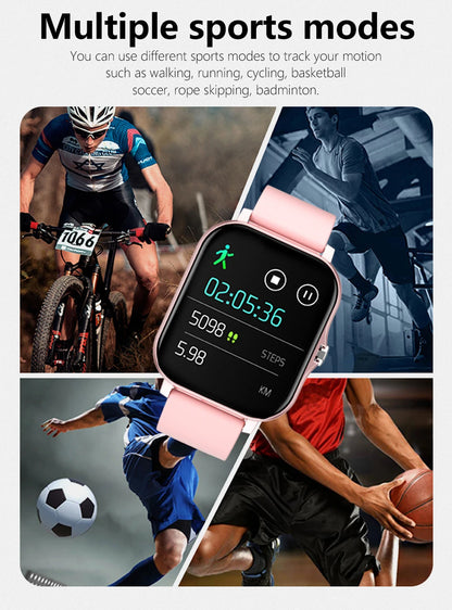 Smartwatch Colore 1,44 Pollici Con Chiamate Bluetooth E Monitoraggio Ossigeno Nel Sangue E Pressione Per Uomo E Donna