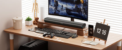 Sistema Soundbar Potente da 60W con Audio Stereo 3D, Modalità di Ingresso BT AUX OPT HDMI USB per TV, PC, Proiettore, Smartphone, Tablet