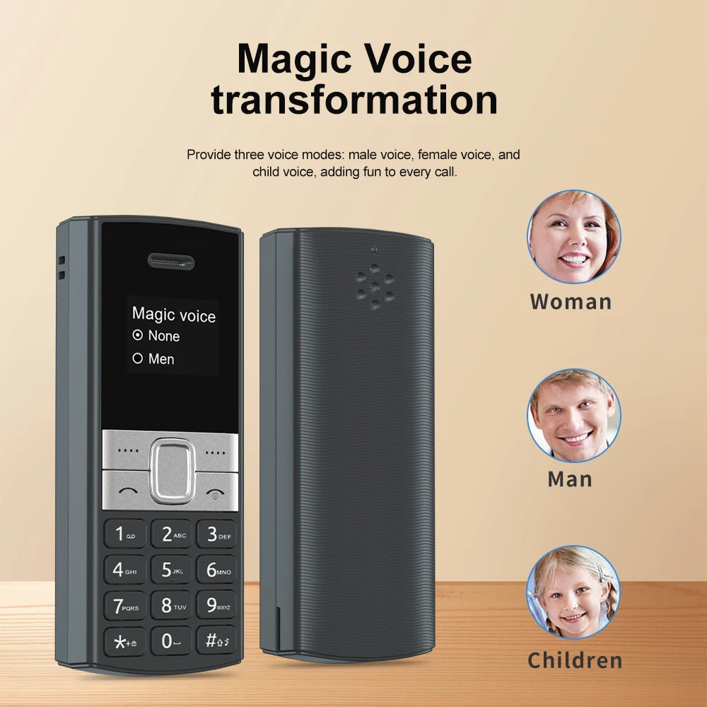 Servo BM150 Telefono Cellulare Mini Due Sim Registrazione Automatica Chiamate Blocco Lista Nera