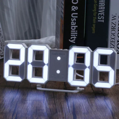 Orologio Digitale Led 3D Da Parete Con Modalità Notte Decorazione Elegante Per Camera Da Letto