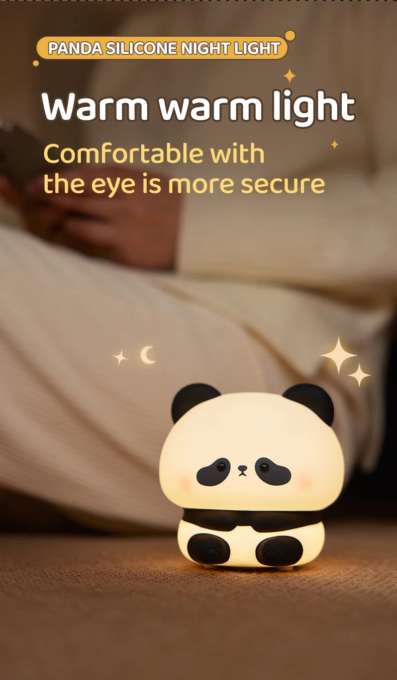 Luce Notturna Panda Led Con Touch Usb Ricaricabile Per Cameretta Decorazione Per Bambini