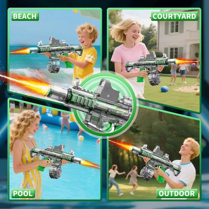 Pistola Ad Acqua Elettrica M416 Con LED Per Simulazione Fuoco Grande Capacità Giocattolo Estivo Per Bambini