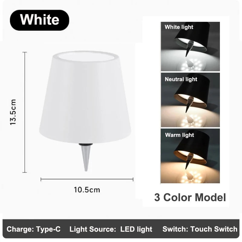 Lampada Da Tavolo Senza Fili Per Bottiglie Di Vino Led Esterno Con Controllo Touch Ideale Per Ristoranti E Bar