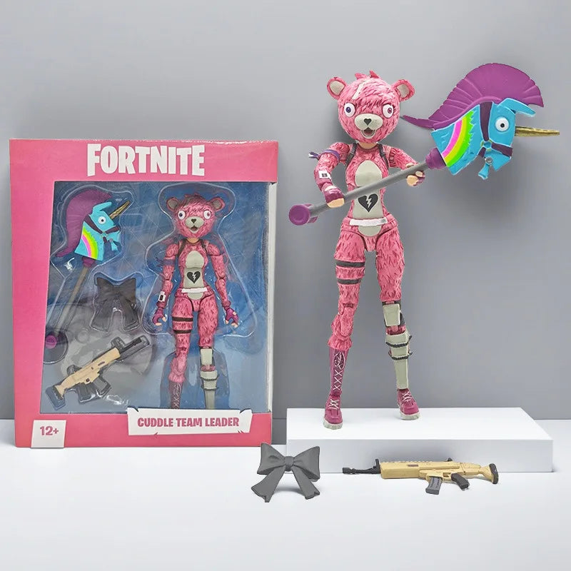 Figura Collezione Fortnite Premium Action Figure Raptor Black Knight Skull Trooper Cuddle Team Leader MogulMaster