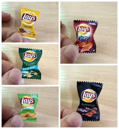 Cibo Miniatura 1:6 Patatine Fritte Realistiche In Buste Set Da Casa Delle Bambole Per Blythe BJD