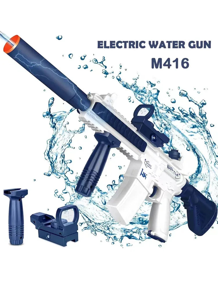 Pistola Ad Acqua Elettrica Automatica Modello M416 Per Giochi Esterni Spiaggia Estivo