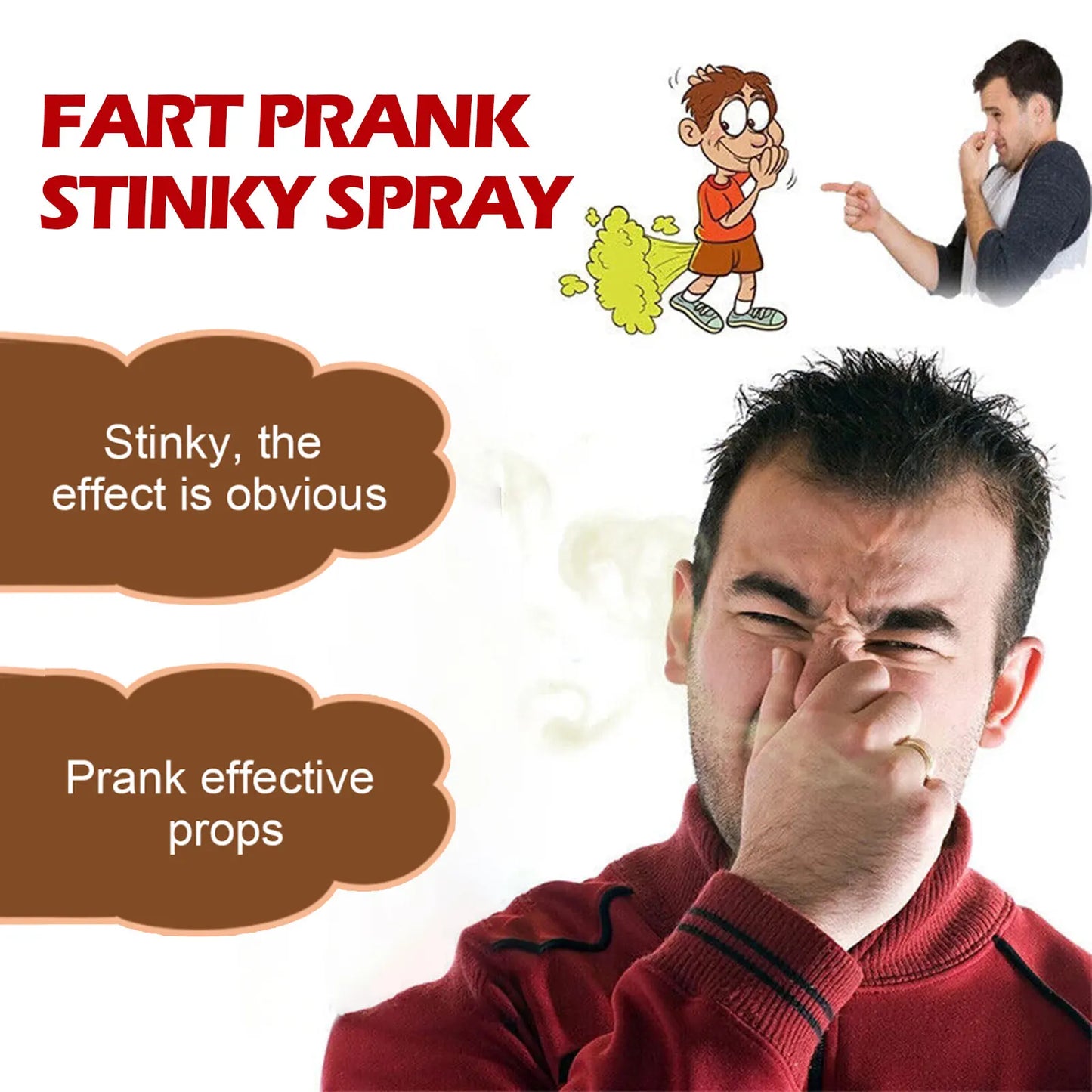 Spray Scherzo Scoregge E Peperoncino 30 ml Giocattolo Umoristico Lunga Durata Per Party