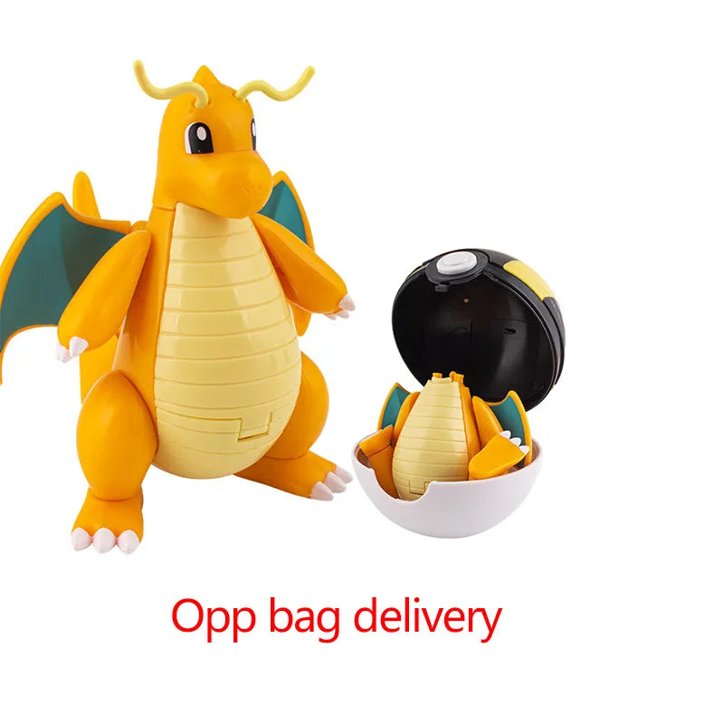 Pokemon Pokeball Figura Palla Pikachu Charizard Mewtwo Mew Eevee Gengar Lapras Blastoise Venusaur Gyarados Giocattolo Educativo Per Bambini