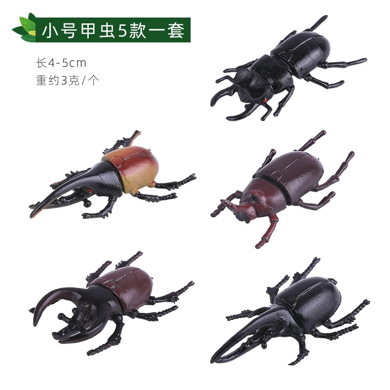 Modello Insetti Realistici Scarabeo Giocattolo Educativo Per Halloween Spavento Gag Novità