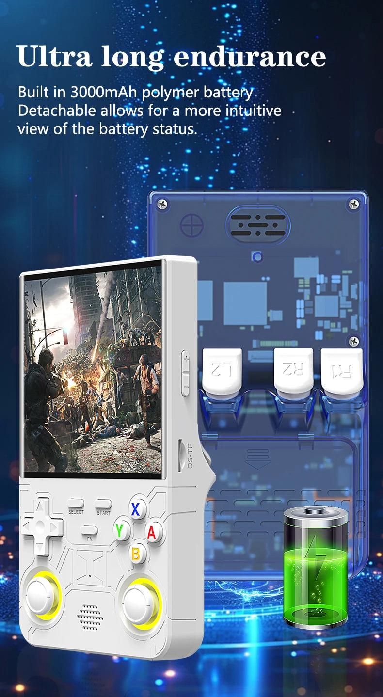 Nuova console di gioco portatile ultra retrò R36 Sistema Linux open source da 4,0 pollici Console di gioco portatile con lettore video portatile da 128 GB