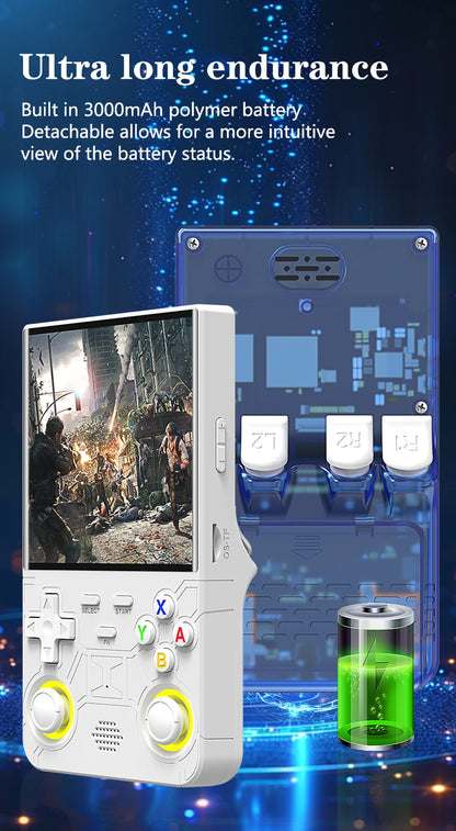 Nuova console di gioco portatile ultra retrò R36 Sistema Linux open source da 4,0 pollici Console di gioco portatile con lettore video portatile da 128 GB