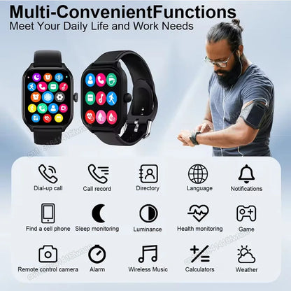 Nuovo orologio intelligente GPS militare da esterno da uomo impermeabile modalità sportiva multipla fitness chiamate Bluetooth HD Smartwatch braccialetto da donna per uomo