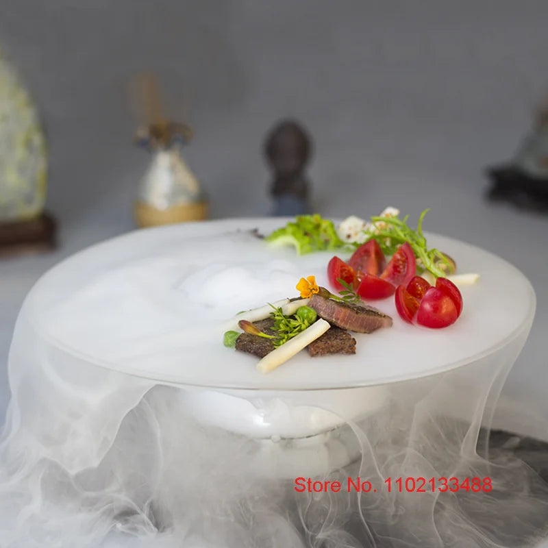 Piatto Trasparente Da 18 Cm Per Sushi Dessert Catering Frutta Insalata Degustazione Qualità Alta