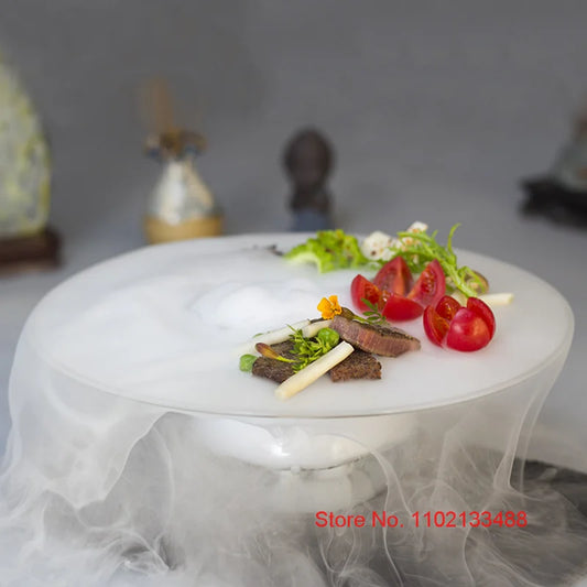 Piatto Trasparente Da 18 Cm Per Sushi Dessert Catering Frutta Insalata Degustazione Qualità Alta