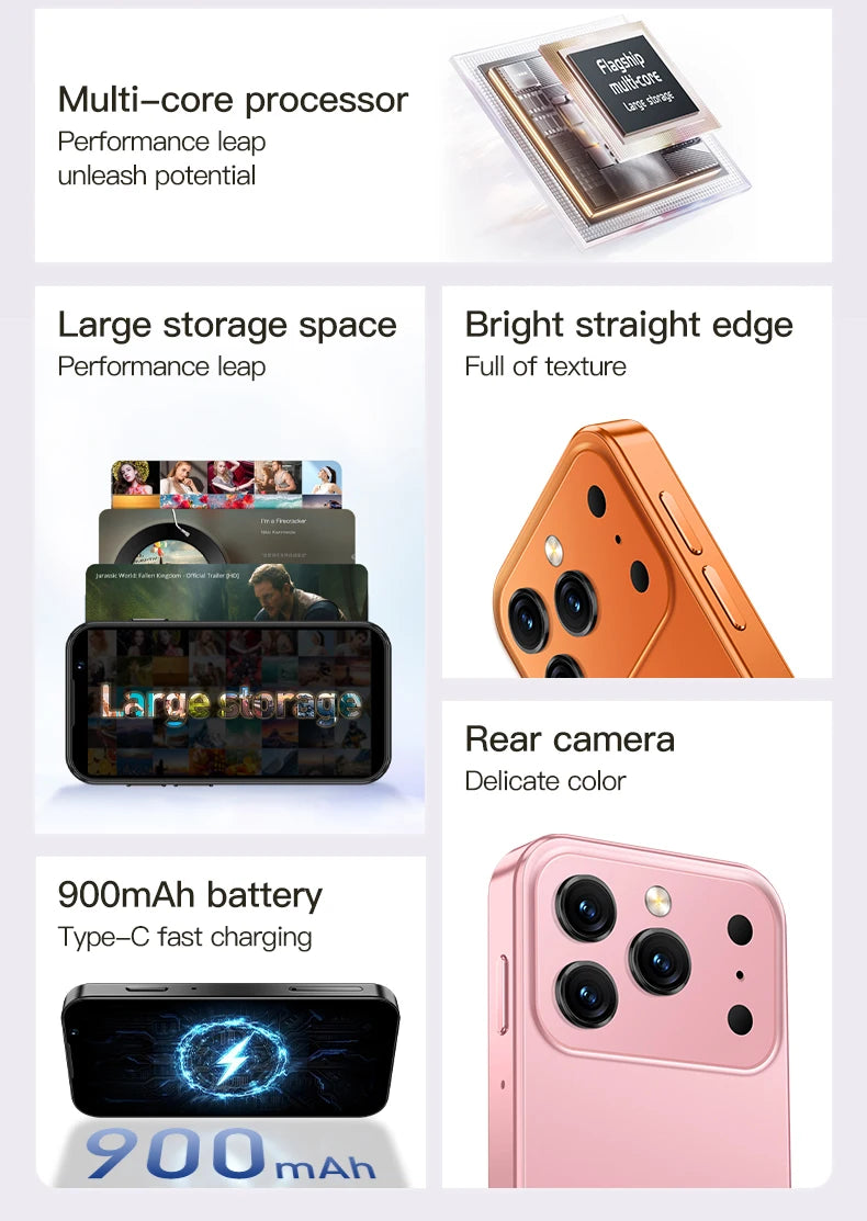 Soyes I17 Mini Smartphone 3.0 Pollici 2 Ram 16 Rom Dual Sim Doppia Fotocamera Android 9.0