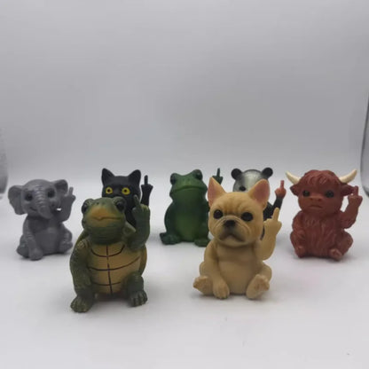Mini Scultura In Resina Dito Medio Animale Per Scrivania Decorazione Ufficio E Casa Moderne