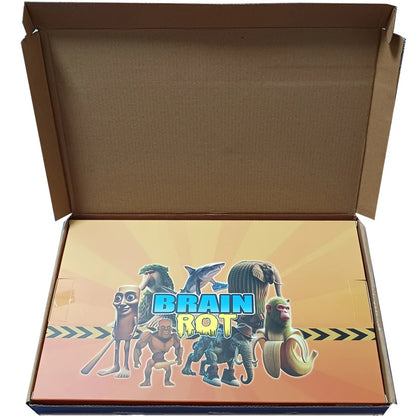 24 Pz Italiano Brainrot Tung Tung Sahur Figure Bambola Tralalero Tralala Bombardino Crocodilo Shimpanzini Bananini Modello Giocattolo Regalo