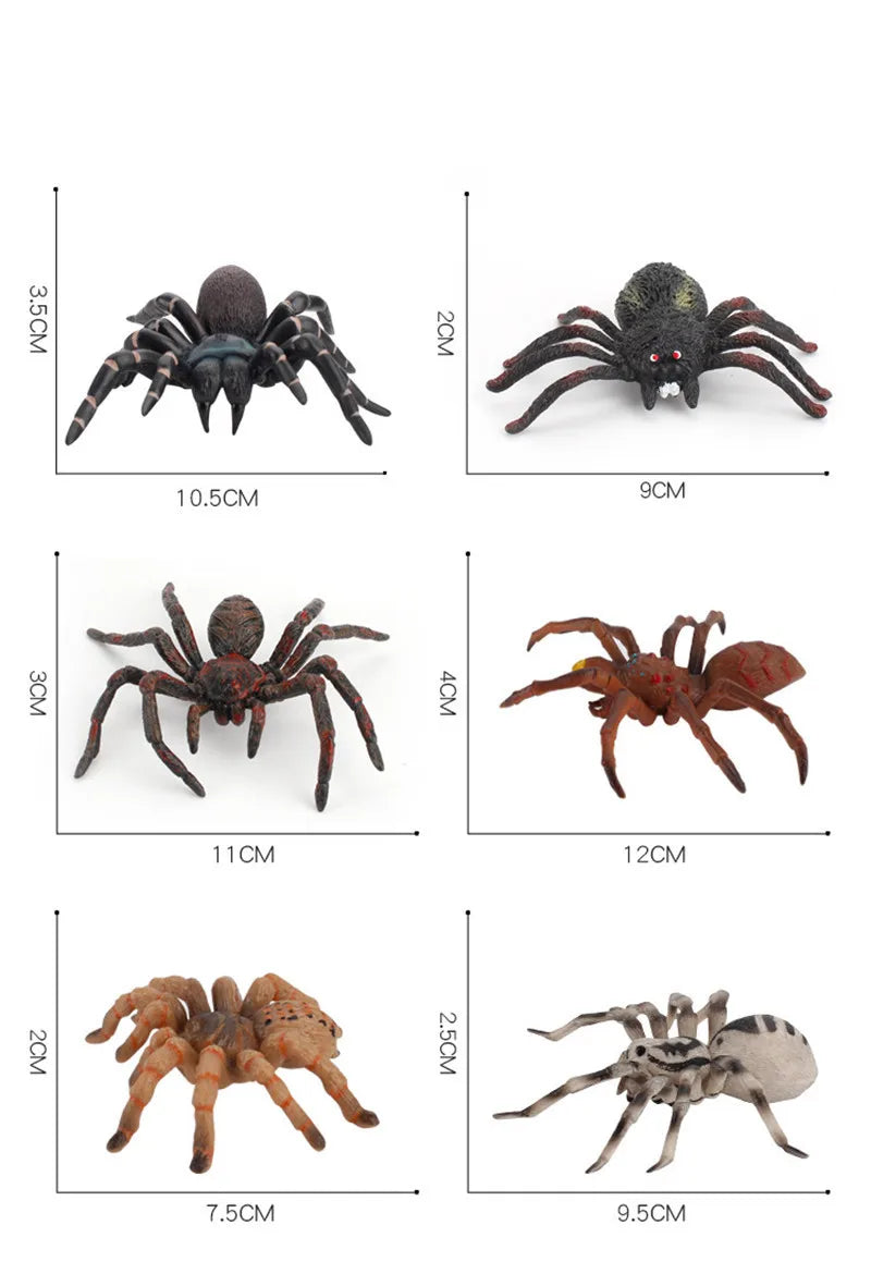 Ragno Finto 10 Cm Modello Realistico Per Scherzi Halloween Giocattolo Divertente Bambini