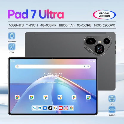 Pad 7 Ultra Tablet 10.1 Pollici Con TV Led Funzione Chiamata Dual Sim Dual Standby