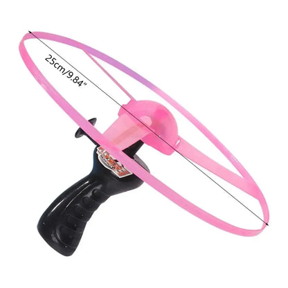 Bambini Luminosi Disco Volante Elica Giocattoli Illuminazione A LED Tirare La Stringa Volante UFO Giocattolo Trottola Gioco All'aperto Giocattolo Sportivo Regalo