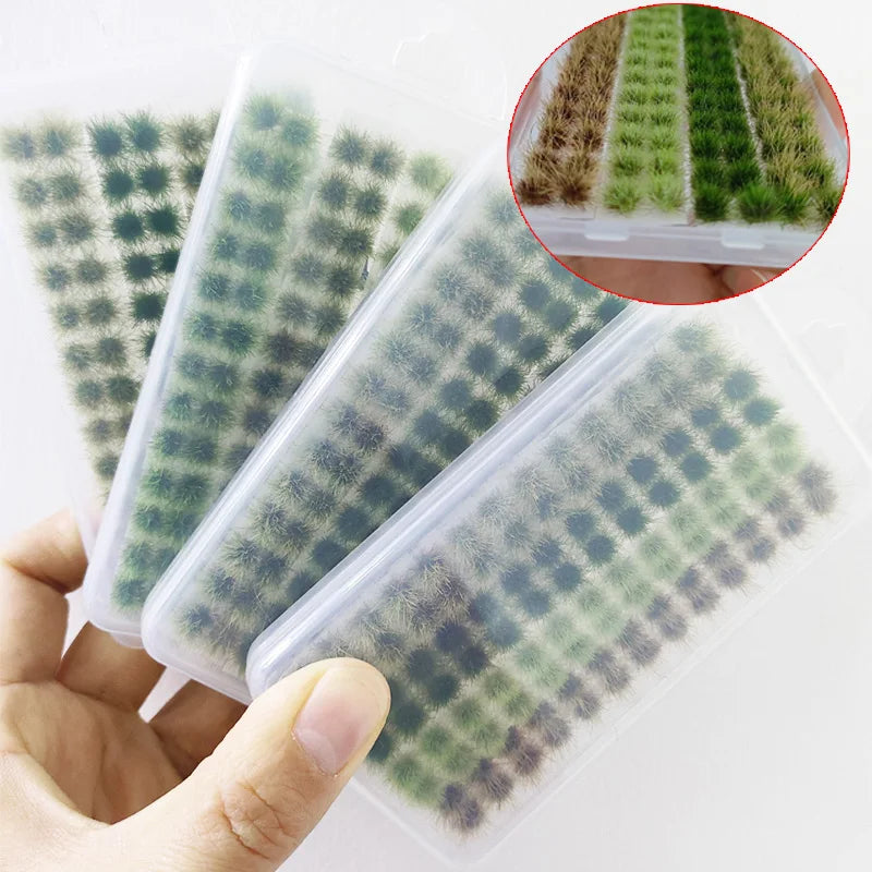 Ciuffi Di Erba Statici Per Paesaggi In Miniatura Set Con 4 Colori E 104 Pezzi Per Diorami