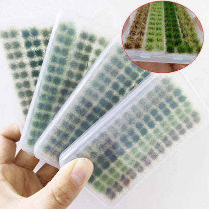 Ciuffi Di Erba Statici Per Paesaggi In Miniatura Set Con 4 Colori E 104 Pezzi Per Diorami