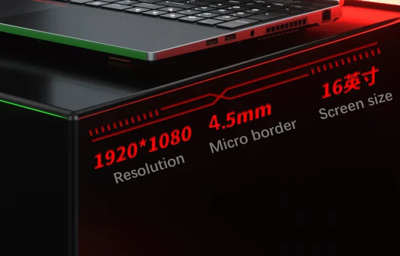 Laptop Da Gaming Ultra Sottile 16,1 Pollici RTX 4050 6G Intel Core I9/I5 Win11 Pro Dual DDR5 e Dual M.2