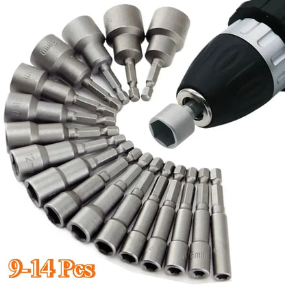 Set Bussole Esagonali 9-14 Pz 5-13 Mm Kit Cacciaviti E Bit Utensili Professionali