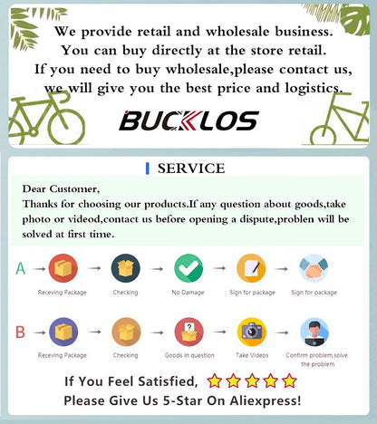 Luci Per Bicicletta Bucklos Cob Ricaricabili Anteriori e Posteriori 500 Lm Ipx5 4 Modalità