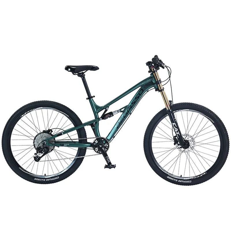 Bicicletta Da Uomo 26 Pollici Con Sospensione Completa Freni A Disco E Telaio In Acciaio Hi Ten