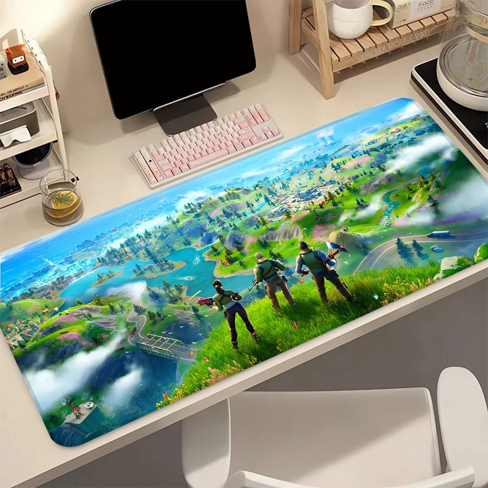 Tappetino Da Mouse Da Gioco Con Design Anime Fortnite Deskmat Alta Risoluzione Per PC Gaming