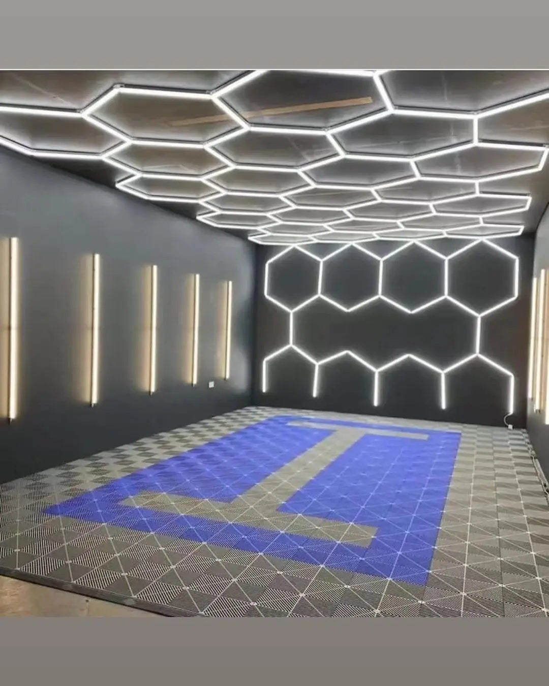 Luce Led Esagonale Da Soffitto 6500K Ultra Luminosa 2000 Lumen Per Garage Seminterrato E Palestra Casa 50000 Ore