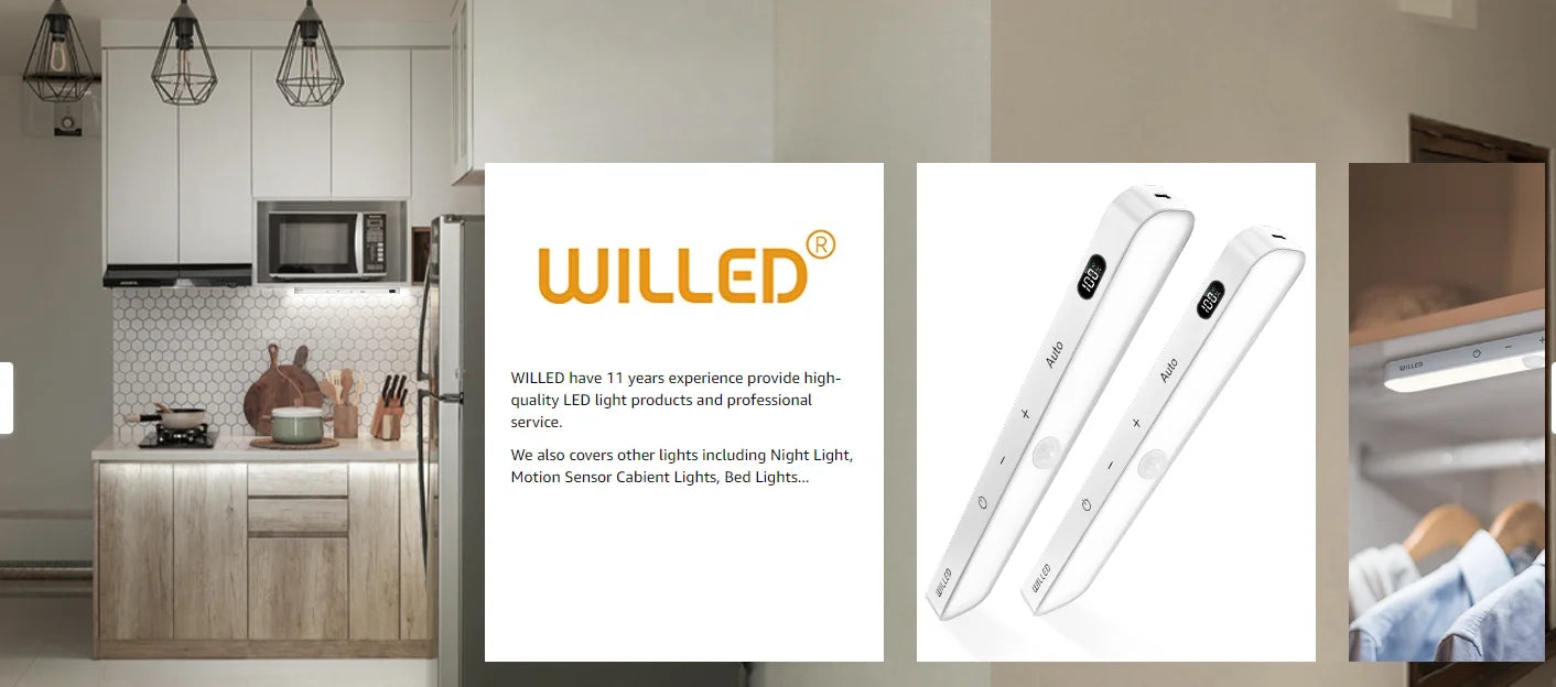 Lampada Da Armadio Con Sensore Di Movimento E Batteria Ricaricabile Barra Luminosa Touch Da 60 Led Per Luce Notturna