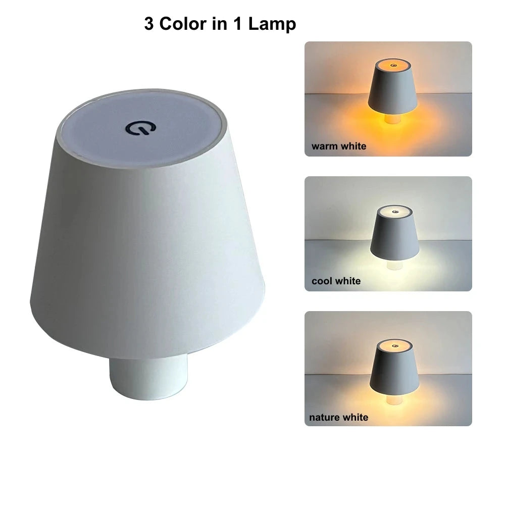 Lampada Da Tavolo Led Dimmabile Al Tocco Ricaricabile Senza Fili Design Nordic Per Cameretta E Scrivania