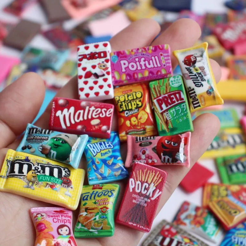 1/6 miniatura casa delle bambole snack mini fagiolo di cioccolato modello cibo per bambola BJD accessori da cucina giocattoli per ragazza