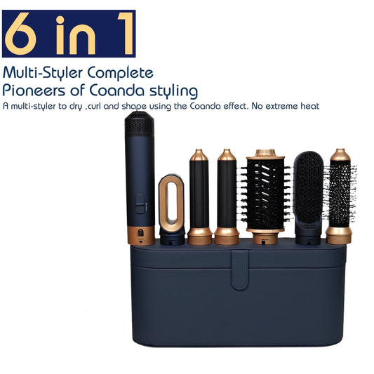 6 in 1 Multi Styler Nuovo design Asciugacapelli per capelli 6 in 1 styler con barile di arricciatura Spazzola ad aria calda Strumento per lo styling MultiStyler