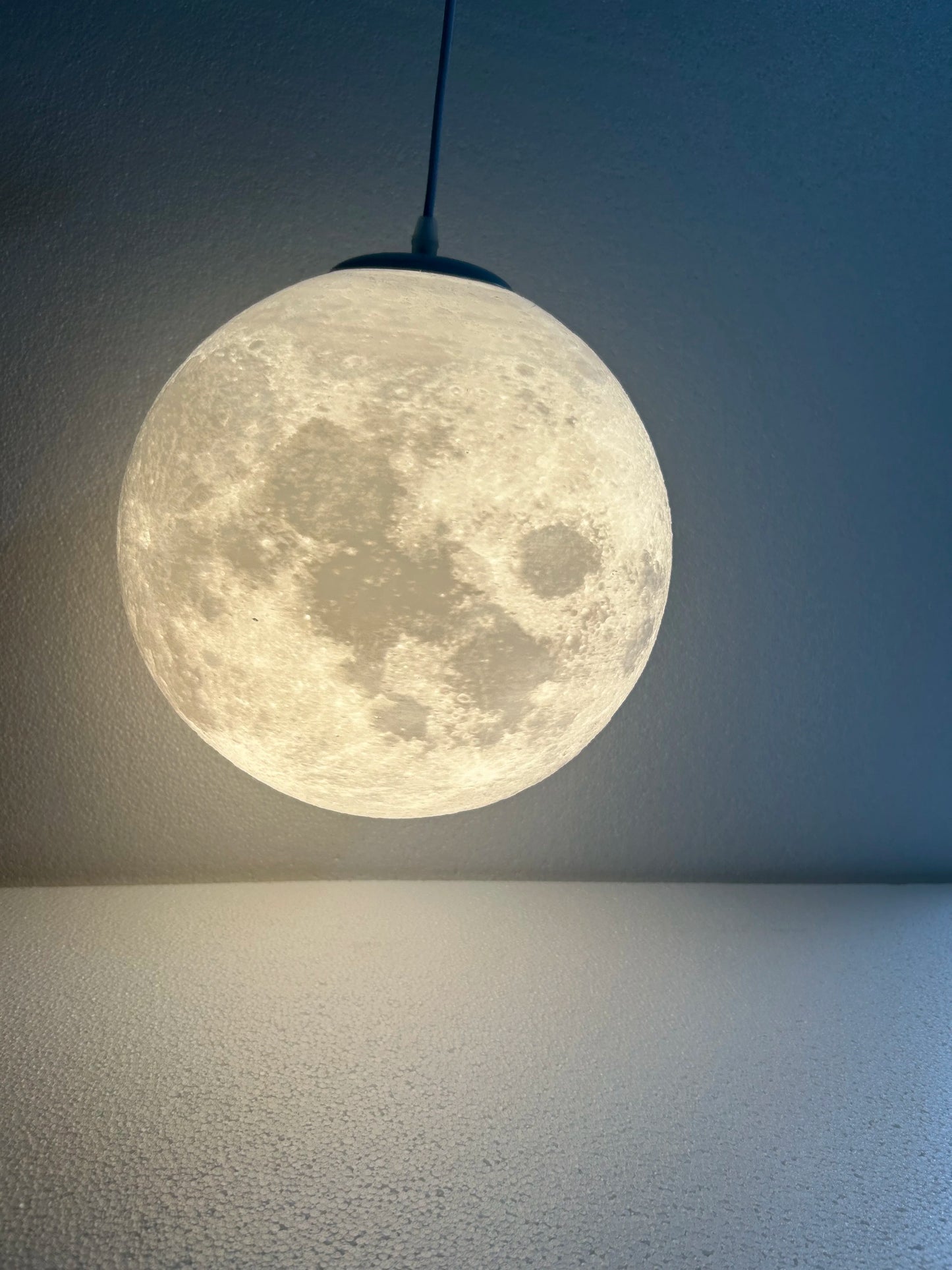 Lampada A Sospensione Forma Di Luna Con Stampa 3D Per Ristorante E Bar Atmosfera Creativa Luce Notturna 110V 220V