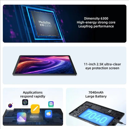 Lenovo Xiaoxin Pad 11 2025 Tablet 11 Pollici 2,5K Dimensity 6300, 128 O 256 GB, 7040 mAh, WiFi e Android Con Google Play