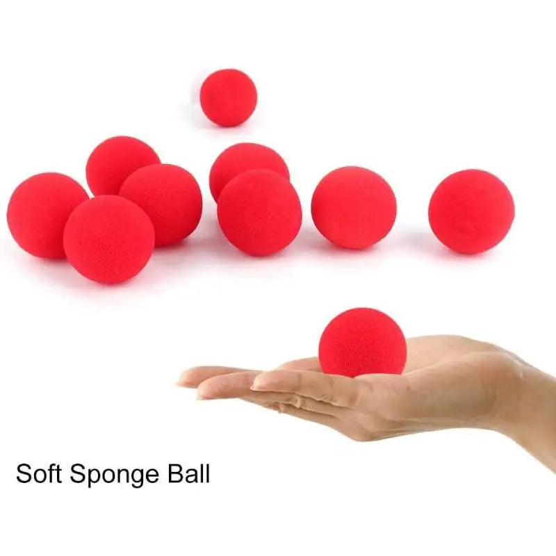 Set da 10 Palle di Spugna Magiche Rosse per Trucchi di Magia con Dita e Giochi di Halloween Festivi