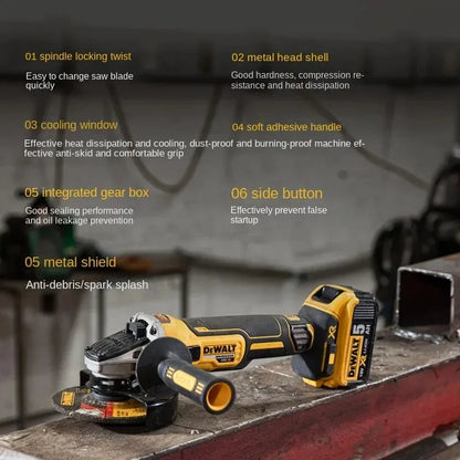 DeWalt Smerigliatrice Angolare 125 Mm DCG405 Testa Piatta Brushless 18V Senza Batteria