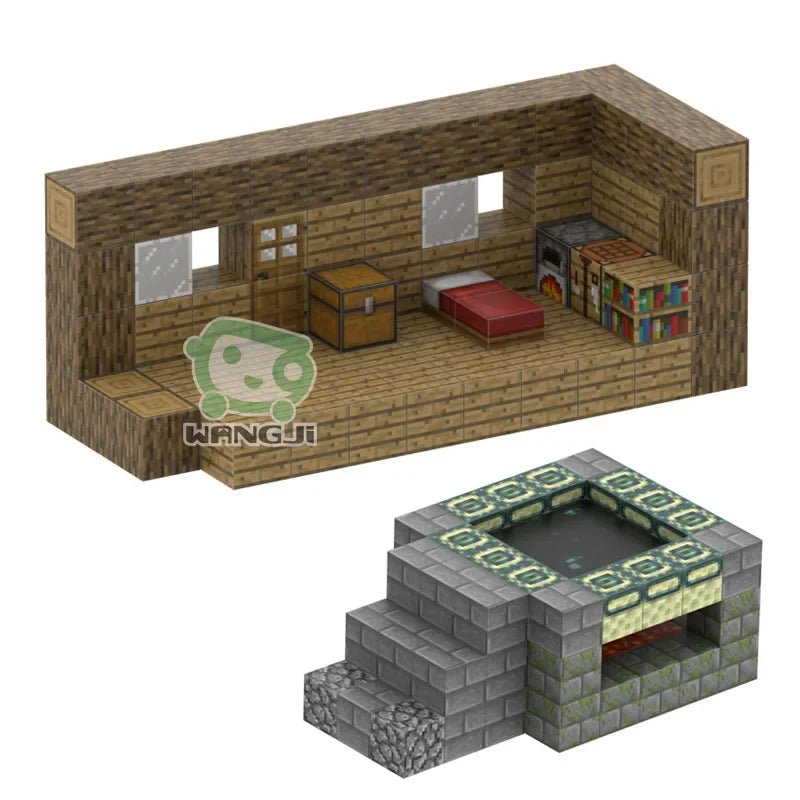 Vendita calda disponibile 300+ stili Minecrafte blocchi magnetici mattoni da costruzione MC bambini fai da te 2x2CM blocchi magnetici a 6 facce minifigure