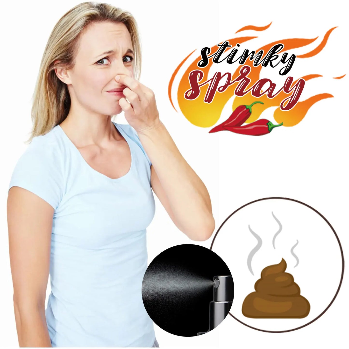 Spray Scherzo Scoregge E Peperoncino 30 ml Giocattolo Umoristico Lunga Durata Per Party