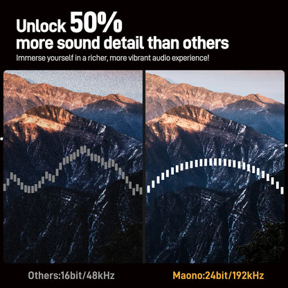 Interfaccia Audio USB MAONO PS22 Lite per PC, Ingresso XLR, 24-bit/192kHz, Software di Routing, Loopback ASIO per Registrazione Musica, Chitarra, DAW