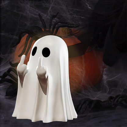 Statua Fantasma Con Dito Medio Per Halloween Decorazione Per Casa Centrotavola Da Tavolo Adorabile Figura Horror
